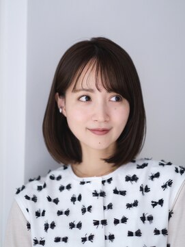 ガーデンヨコハマエスト(GARDEN YOKOHAMA est) レイヤーボブ 切りっぱなしボブ 丸型 卵型 髪質改善