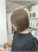 『大人気切りっぱなしボブ×オリーブカラー』森川士音