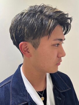 ヒロギンザ 新橋店(HIRO GINZA) 七三メッシュ