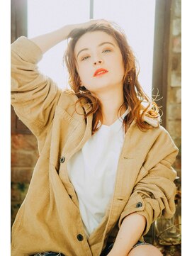 ニュイ 高槻 阪急茨木店(nui) 黒髪ボブルフネビージュ小顔ワンレンスペインカール