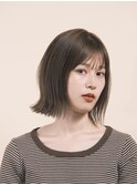 ボブ　くびれボブ　韓国風ボブ　似合わせカット　メルティカラー