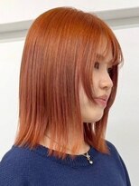 ウィコ 新宿(WICO)&nbsp;オレンジカラー[新宿駅/ボブウルフ/ダブルカラー/小顔]