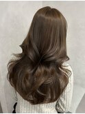 韓国ウェーブヘア前髪カットレイヤーカット髪質改善銀座