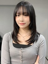 エトラ 渋谷店(etora)&nbsp;前髪 外ハネボブ ミニウルフ  ホワイトグレージュ"