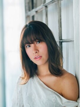 ジューシーヘアー 八尾店(Juicy Hair) 前髪アリの切りっぱなしボブ