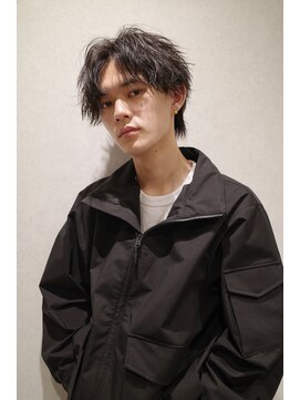 アンサー 渋谷(ANSWER) ほつれツイスパセンターパート波巻き縦落ちツイスパ