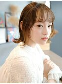 ■シースルーバング/イヤリングカラー/くびれヘア元町21-1