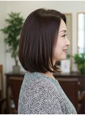 50-60代にオススメ★ストレートボブ
