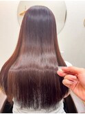 髪質改善×ローズブラウンカラー