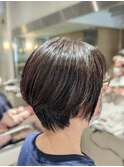 冬にオススメ30代40代大人ショートボブ
