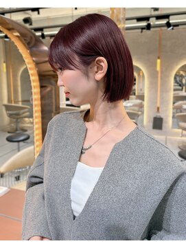 アンフィニー 仙台(ANFINI) ココアベージュ髪質改善仙台縮毛矯正レイヤーカット黒髪縮毛矯正