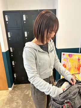 ヘアーブレイス(hair brace) 千葉駅/着物ヘア/大人ガーリー/ダークアッシュ/似合わせカット