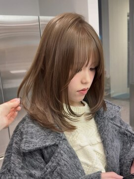 ロンドウル 熊本(Lond ulu) 韓国ヘア/ブリーチなし/顔周りカット/レイヤーカット/