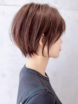 セイドット リー(Say. Ree) say.ショートボブひし形ショートローズブラウン暗めカラー