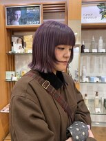 プランタンアヴェダ(printemps AVEDA)&nbsp;透明感ラベンダー×顔まわりレイヤーボブ