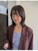 イメチェン／切りっぱなしボブ/透明感カラー／板橋本町