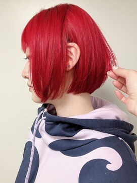 モリオフロムロンドン 原宿本店(morio from London) 【morio原宿】レッドカラーハイトーンカラー