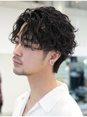 渋谷メンズパーマツイストスパイラルパーマ波巻きパーマツイスパ