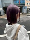 ミルクティーブロンド/ダークブルー/デジタルパーマ/千葉駅