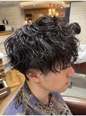 波巻きパーマ
