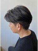 メンズ白髪ぼかし　ナチュラルグレイ