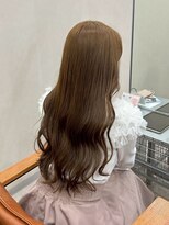 メル ヨコハマ(MeL)&nbsp;ダブルカラーミルクティーベージュピンクベージュロングレイヤー