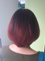 ヘアープロデュース フラックス(HAIR PRODUCE flux) 【flux】マリーレッドグラデーション【西淀川区,尼崎駅,出来島】