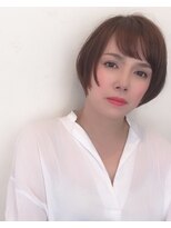 ザブックハンドサロン(The book hand salon)&nbsp;ブルーアッシュ×大人ショートボブ