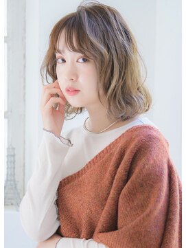 ネオリーブ ジューク 日吉店(Neolive JuQ) 日吉 20代30代40代小顔 無造作カール  ボブディくびれセミディ