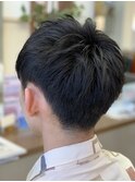 《見附 今町》黒髪メンズ ソフト刈り上げスタイル