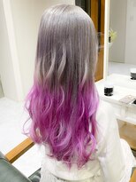 デイズ(days)&nbsp;アッシュグレージュカラー×毛先ビビッドピンクパープル