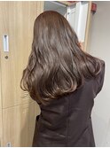 透明感髪質改善ベージュダブルカラーミルクティーグレージュ