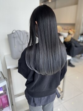 アライブ ハラジュク(ALIVE harajuku) ブルーシルバーグラデーションカラーryota