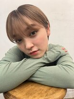 バズ ビー(BUZZ Bee)&nbsp;丸みショート×ベージュカラー◯みやじ