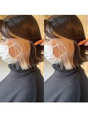 #【おすすめ!!】ホワイトブロンドインナーカラー