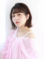 スリール バイ ミリー 江坂(Sourire by milly)&nbsp;【Sourire江坂】大人ガーリー外ハネボブ斜めバングプリカール