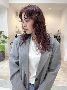 ヲタク 渋谷 代官山 恵比寿(wotaku.) レッドブラウン/ダブルカラーインナーカラーケアブリーチ
