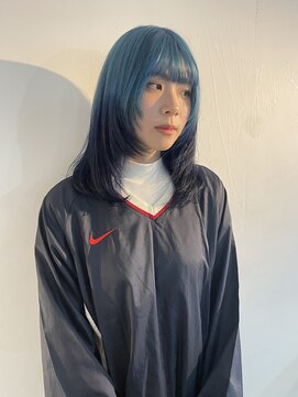 ナツ(Natu.) Blue designとレイヤーカット☆彡/和田