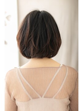 カバーヘア ブリス 大宮西口(COVER HAIR bliss) 大人美人レイヤーカット黒髪ミディアム小顔ボブY大宮30代40代