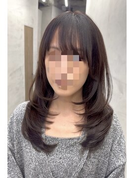 ジーナ 池袋(Zina) 髪質改善　韓国トレンドザクザクレイヤーカット　Zina池袋小林優