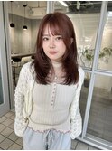 ハッシュカット×コーラルオレンジ