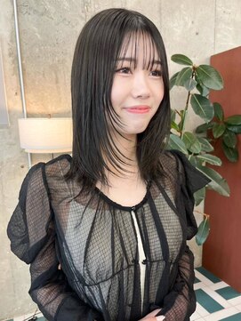 ノエ(noe) ミディアムヘア/デザインカラー/フェイスフレーミング/栄h150