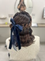 ヘアセットサロン サロンエイミー(salon aemii)&nbsp;編み込みハーフアップ