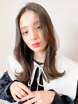 レア 表参道(L'ea)&nbsp;オリーブグレー/クラゲヘアー/ココアベージュ/小顔カット/黒髪