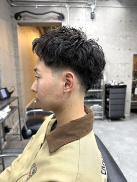 ルートバイドット 町田店(root by dot.) ルーズショートパーマ/テーパーフェード