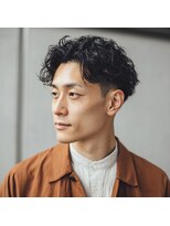 アンサ 阪急桂店(ANSA)&nbsp;ニュアンスパーマ/ナチュラルセンターパート/ダークブラウン
