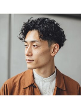 アンサ 阪急桂店(ANSA) ニュアンスパーマ/ナチュラルセンターパート/ダークブラウン