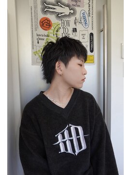 ウーズ ハラジュク(Ooze.HARAJUKU) ハッシュカットグレージュデザインカラーツートーンカラー原宿
