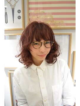 スタジオ エット(studio ett) 【パーマスタイル】柔らかなふんわりパーマスタイル 前髪パーマ