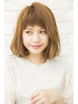 ジョエミバイアンアミ(joemi by Un ami) タンバルモリ×短めバングのロブヘアー　　赤羽　麻希